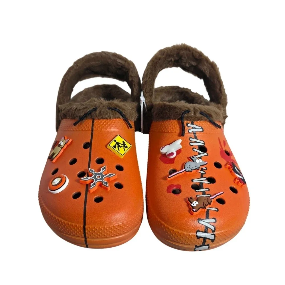 Crocs South Park Kenny Classic Lined Clogs‎ Men's Size 12 Orange 211499-90H NWT